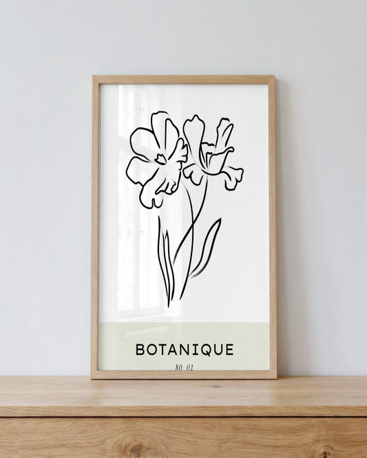 SENT Studio - Bohemian Poster No. 90 - framed print in a styled room