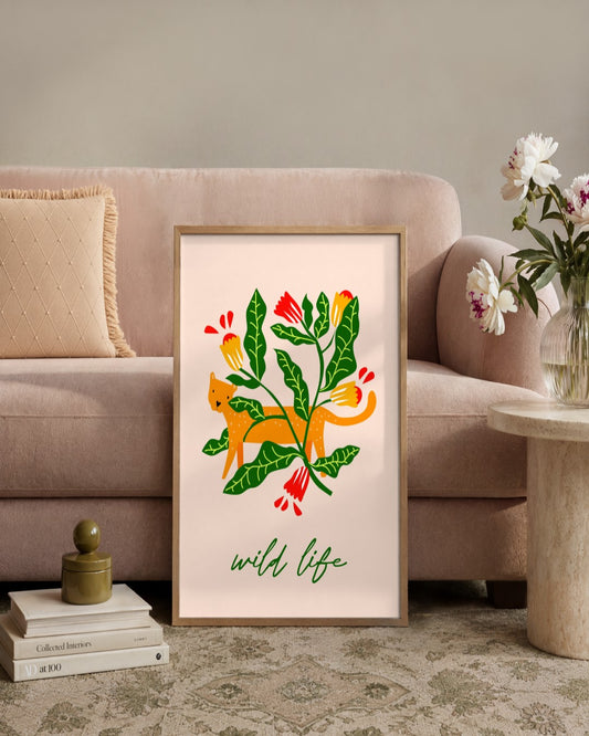 SENT Studio - Artistic Poster No. 14 - framed print in a styled room