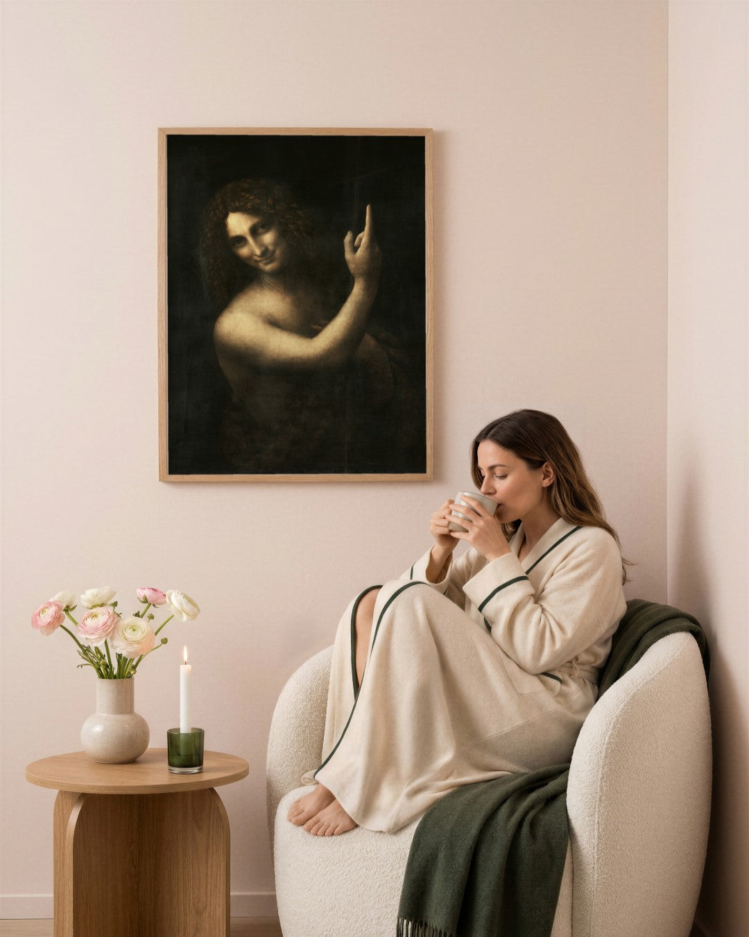 Renaissance Masters - Renaissance Masterpiece No. 336 - framed print in a styled room