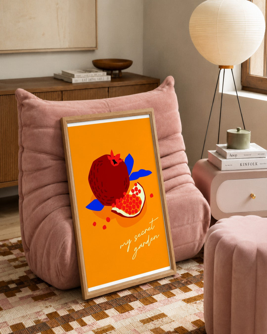 SENT Studio - Artistic Poster No. 35 - framed print in a styled room