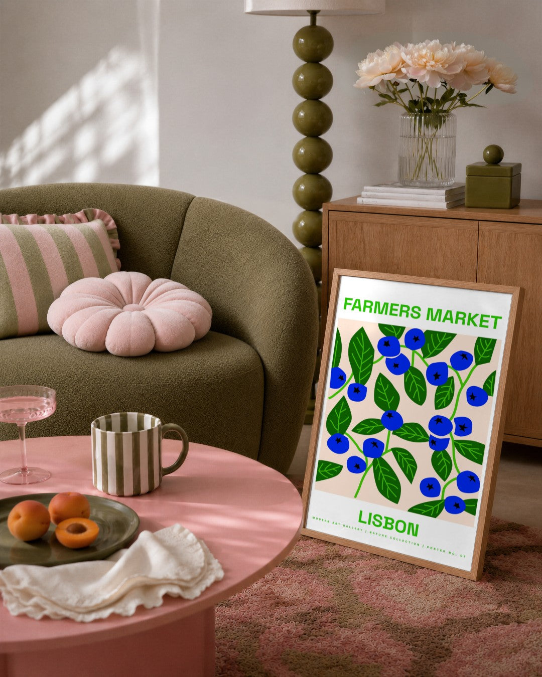 SENT Studio - Artistic Poster No. 1 - framed print in a styled room