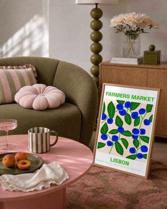 SENT Studio - Artistic Poster No. 1 - framed print in a styled room