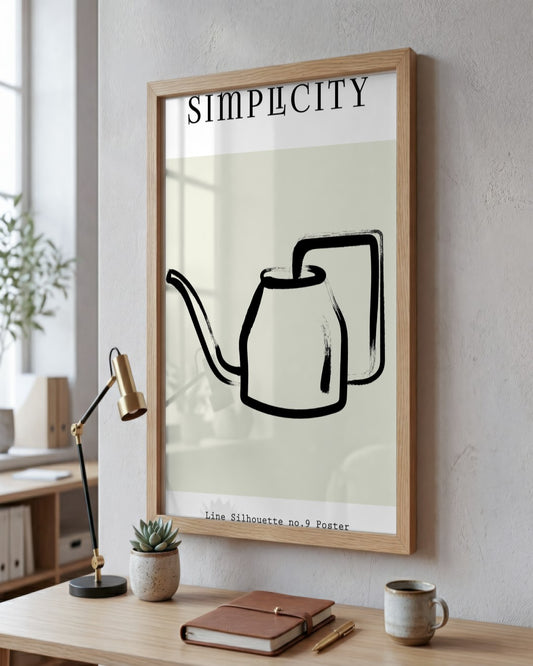 SENT Studio - Bohemian Poster No. 99 - framed print in a styled room