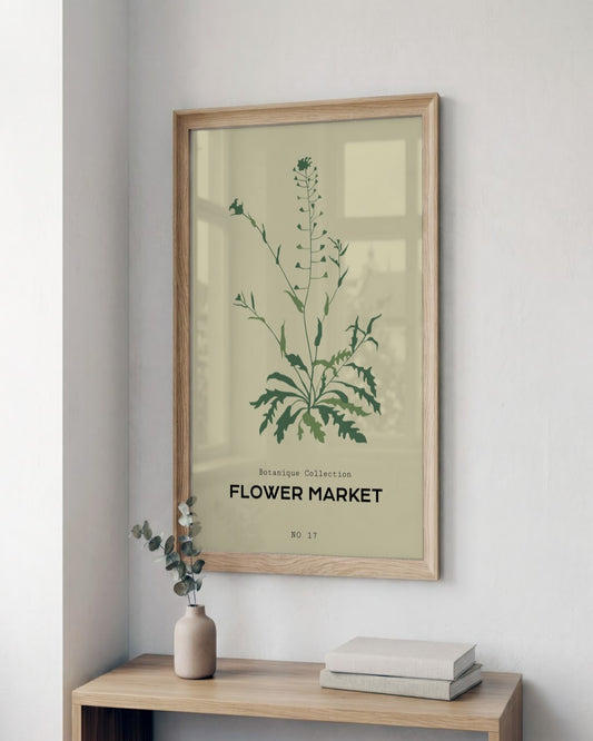 SENT Studio - Botanical Poster No. 8 - framed print in a styled room