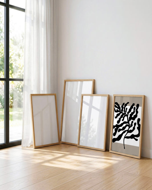 SENT Studio - Bohemian Poster No. 87 - framed print in a styled room