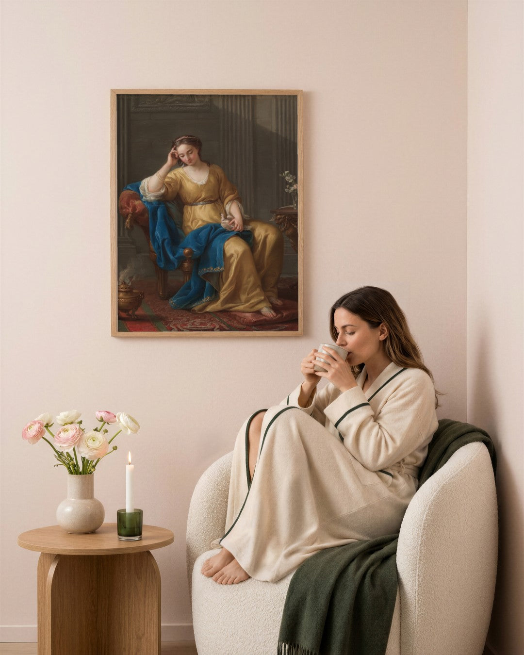 Renaissance Masters - Renaissance Masterpiece No. 104 - framed print in a styled room