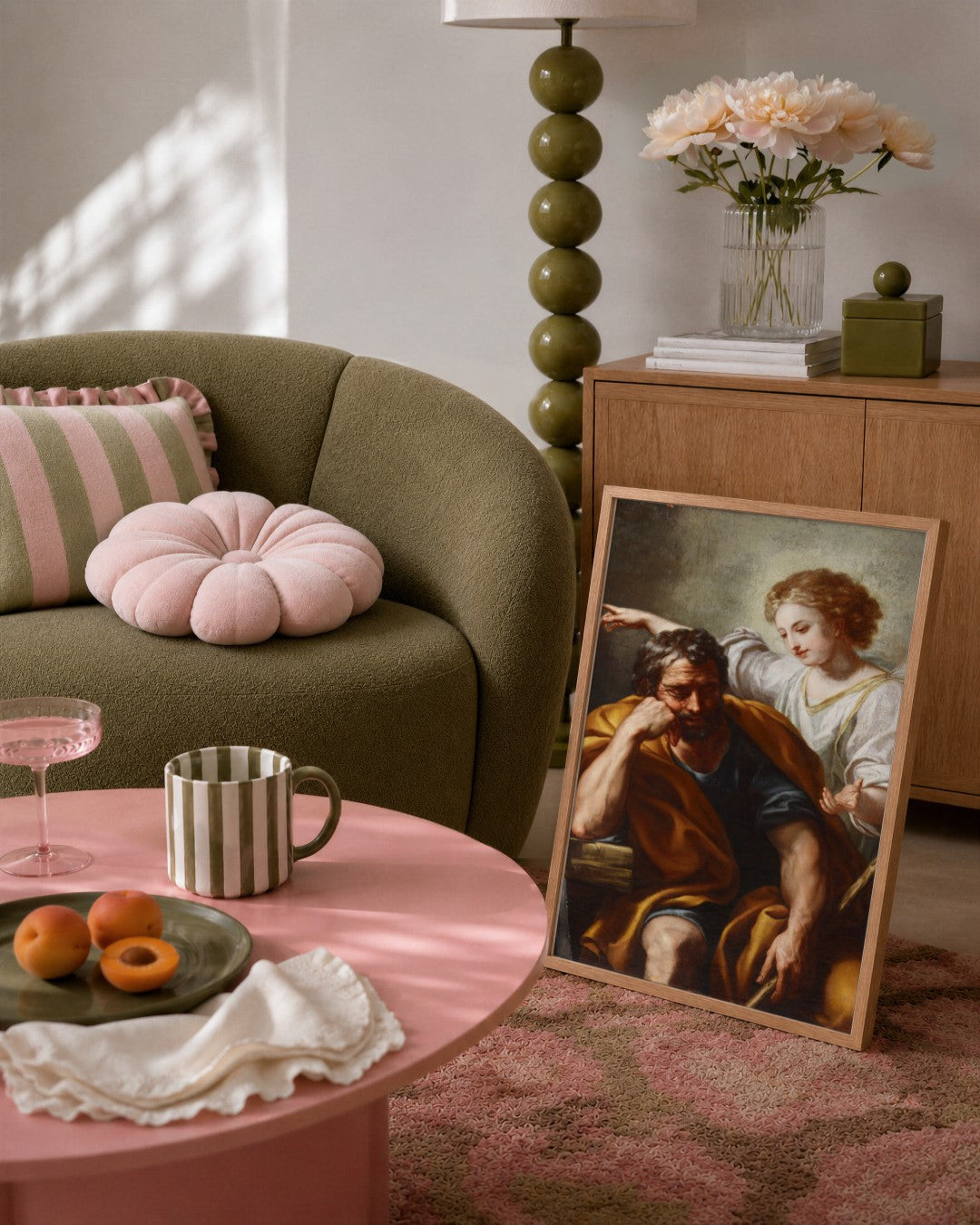 Renaissance Masters - Renaissance Masterpiece No. 202 - framed print in a styled room