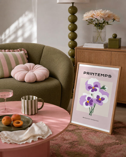 SENT Studio - Botanical Poster No. 55 - framed print in a styled room