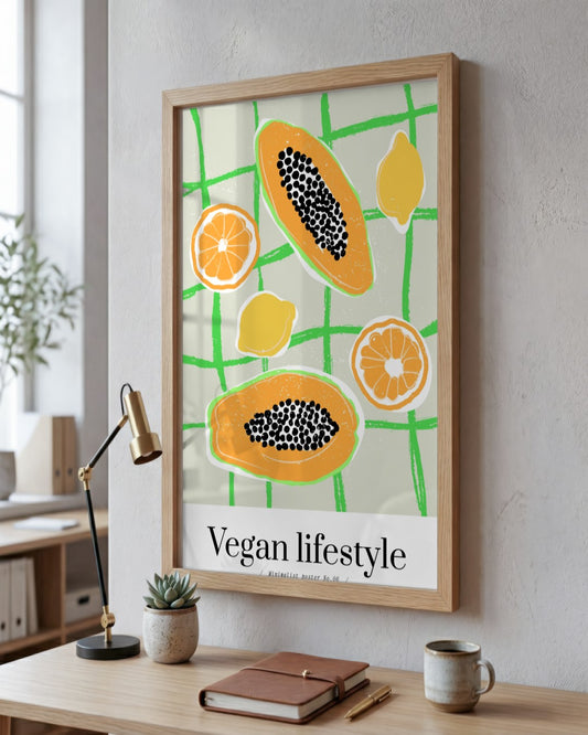 SENT Studio - Cravings Poster No. 6 - framed print in a styled room