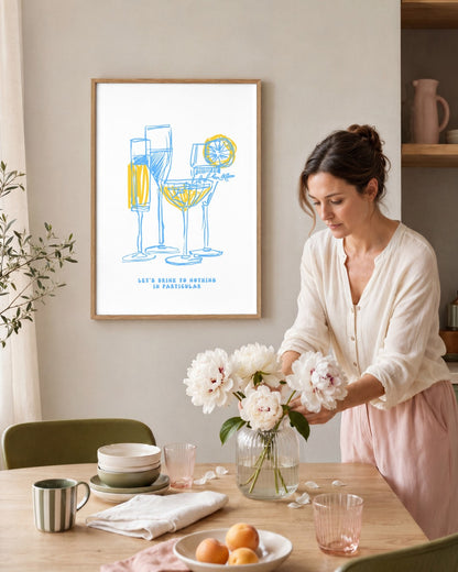 SENT Studio - Cravings Poster No. 35 - framed print in a styled room