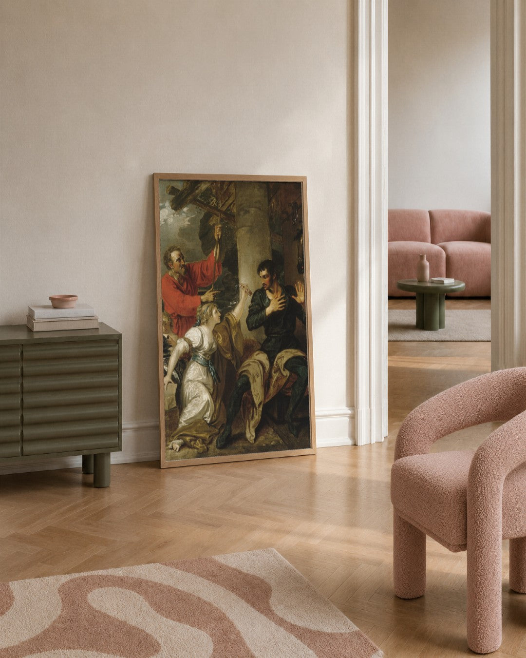Renaissance Masters - Renaissance Masterpiece No. 229 - framed print in a styled room