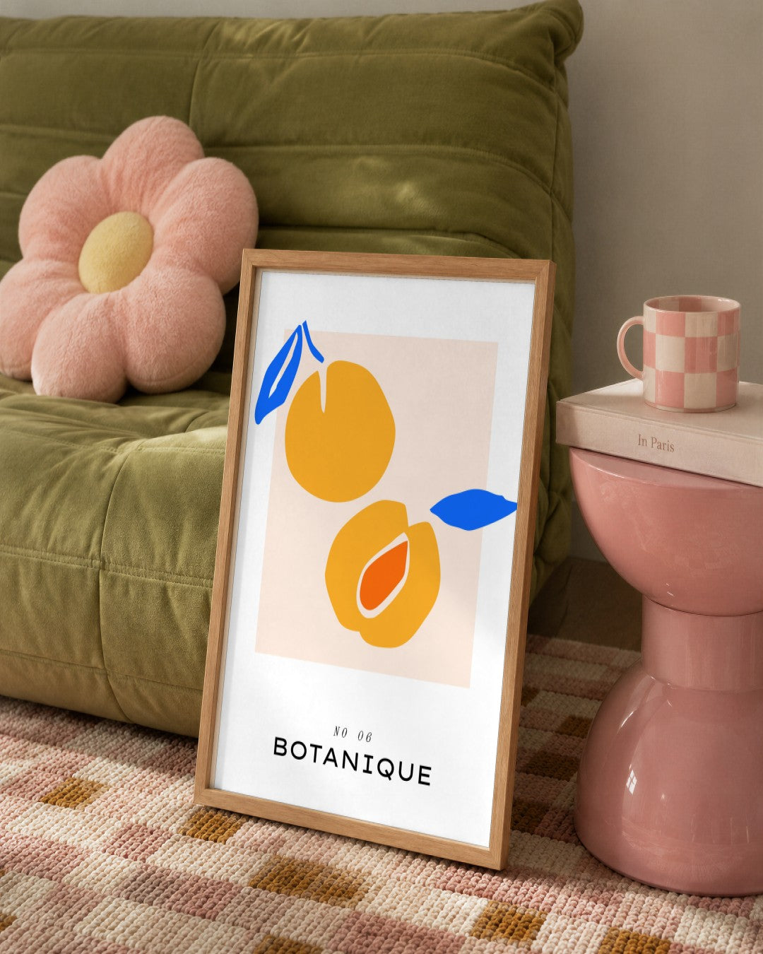 SENT Studio - Abstract Poster No. 4 - framed print in a styled room