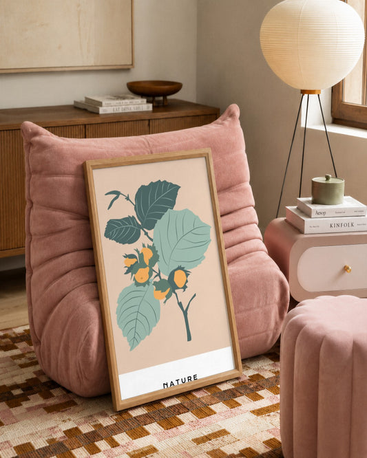 SENT Studio - Botanical Poster No. 69 - framed print in a styled room