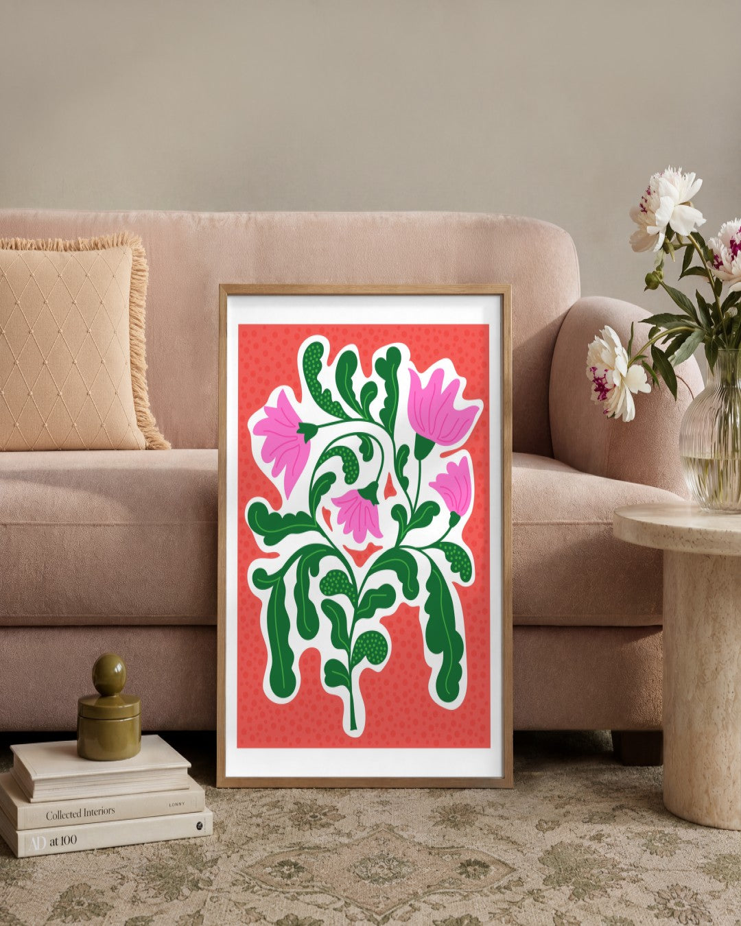SENT Studio - Aesthetic Poster No. 34 - framed print in a styled room