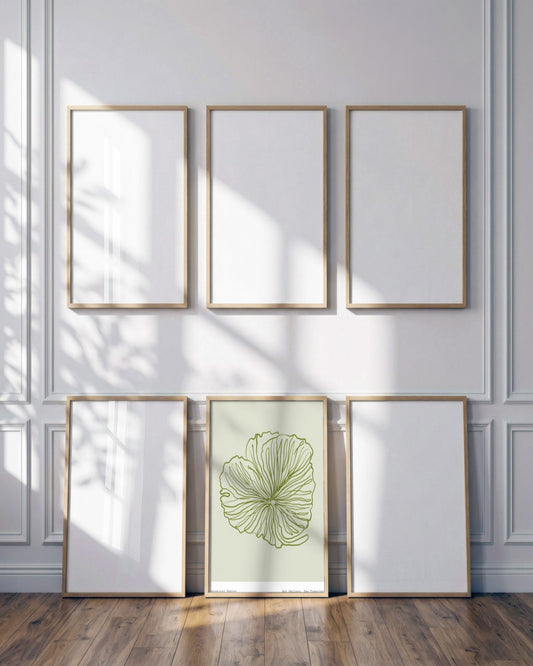 SENT Studio - Blooming Flowers Poster No. 50 - framed print in a styled room