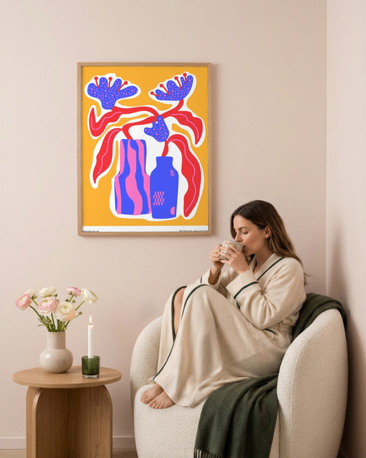 SENT Studio - Aesthetic Poster No. 48 - framed print in a styled room