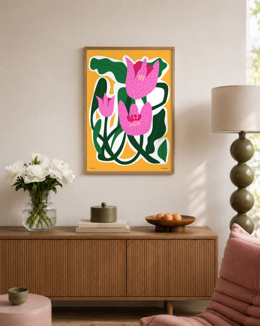 SENT Studio - Aesthetic Poster No. 14 - framed print in a styled room