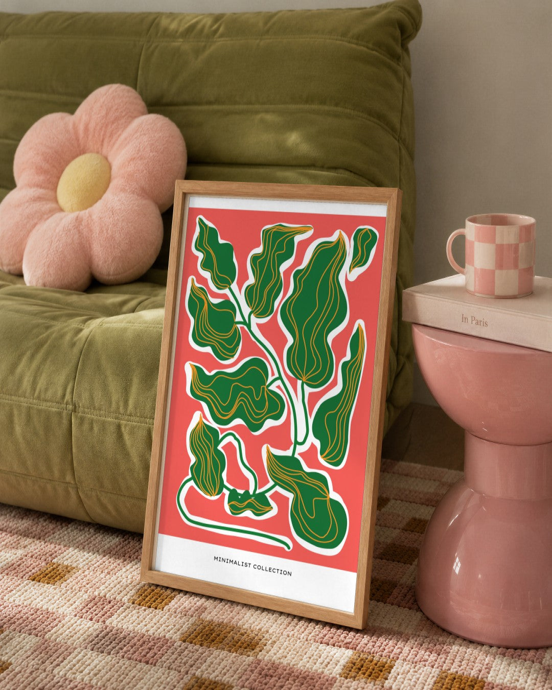 SENT Studio - Aesthetic Poster No. 15 - framed print in a styled room
