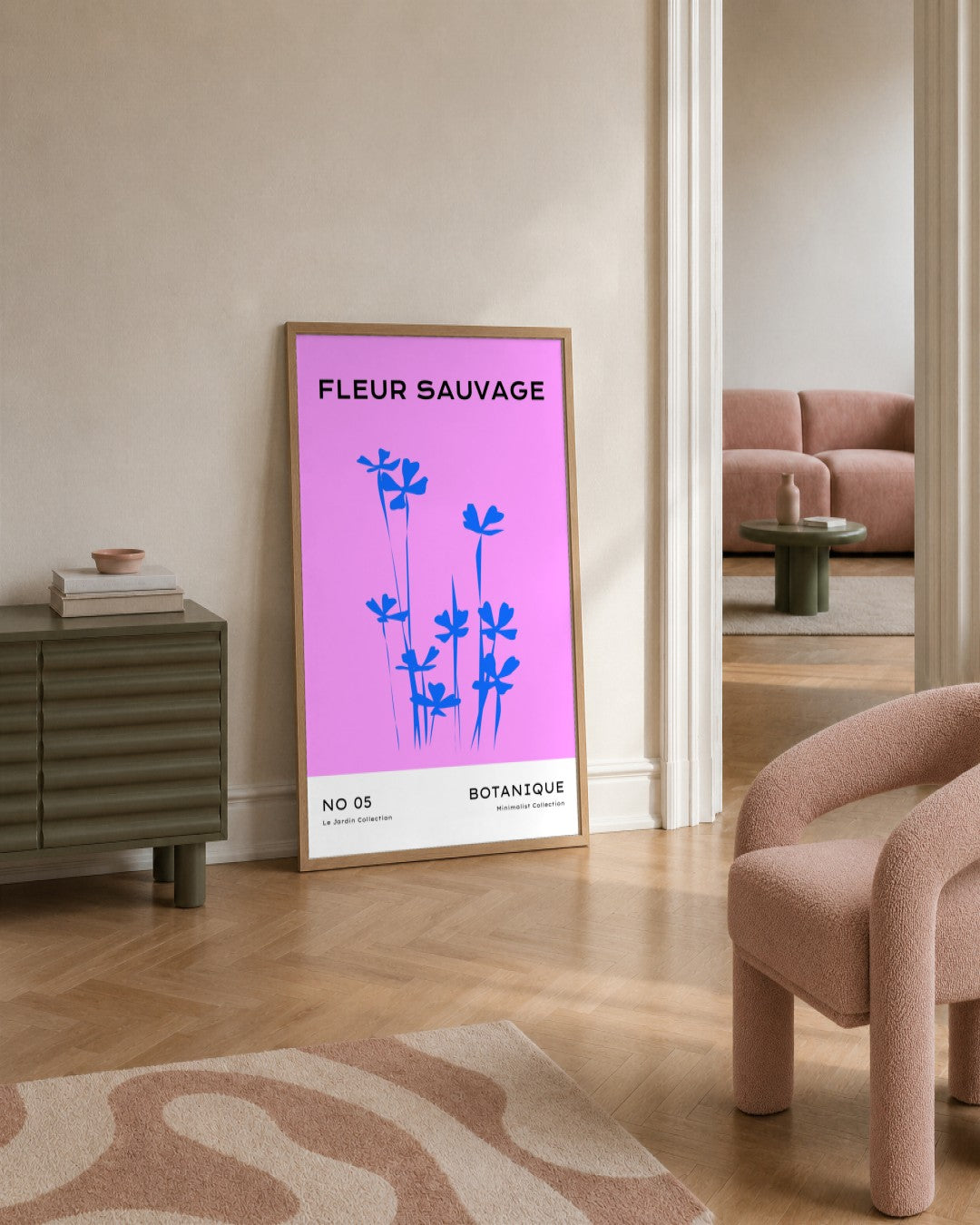 SENT Studio - Abstract Poster No. 34 - framed print in a styled room