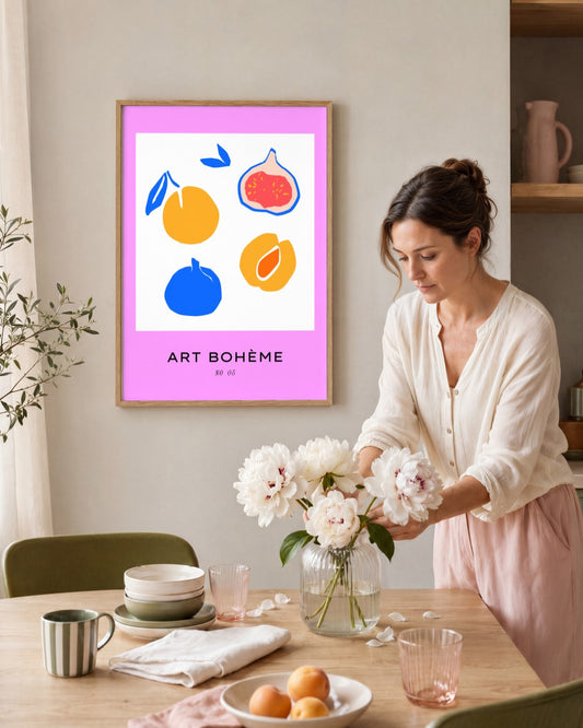 SENT Studio - Abstract Poster No. 35 - framed print in a styled room