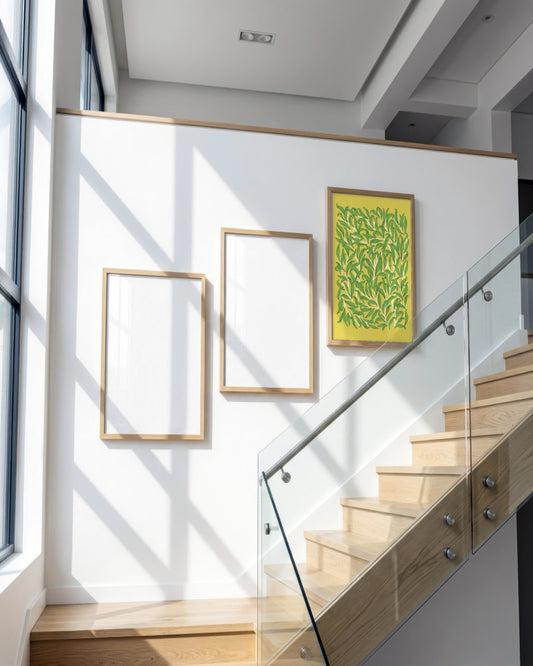 SENT Studio - Flower Poster No. 6 - framed print in a styled room