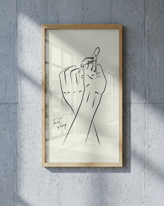 SENT Studio - Bohemian Poster No. 81 - framed print in a styled room