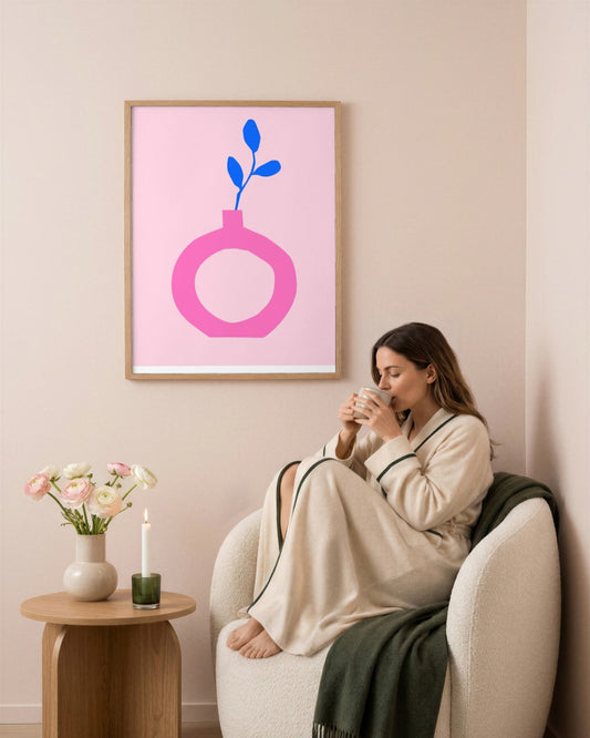 SENT Studio - Abstract Poster No. 47 - framed print in a styled room