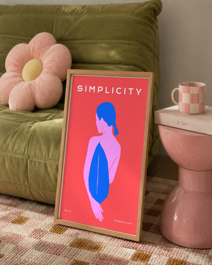 SENT Studio - Abstract Poster No. 23 - framed print in a styled room
