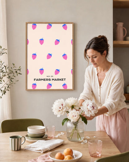 SENT Studio - Abstract Poster No. 5 - framed print in a styled room