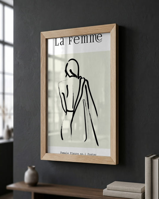 SENT Studio - Bohemian Poster No. 64 - framed print in a styled room