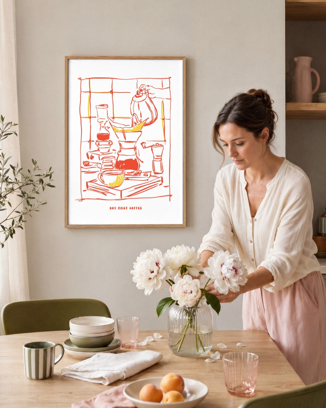 SENT Studio - Cravings Poster No. 42 - framed print in a styled room