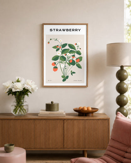 SENT Studio - Botanical Poster No. 9 - framed print in a styled room