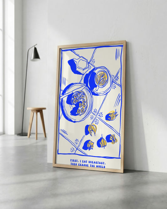 SENT Studio - Cravings Poster No. 41 - framed print in a styled room