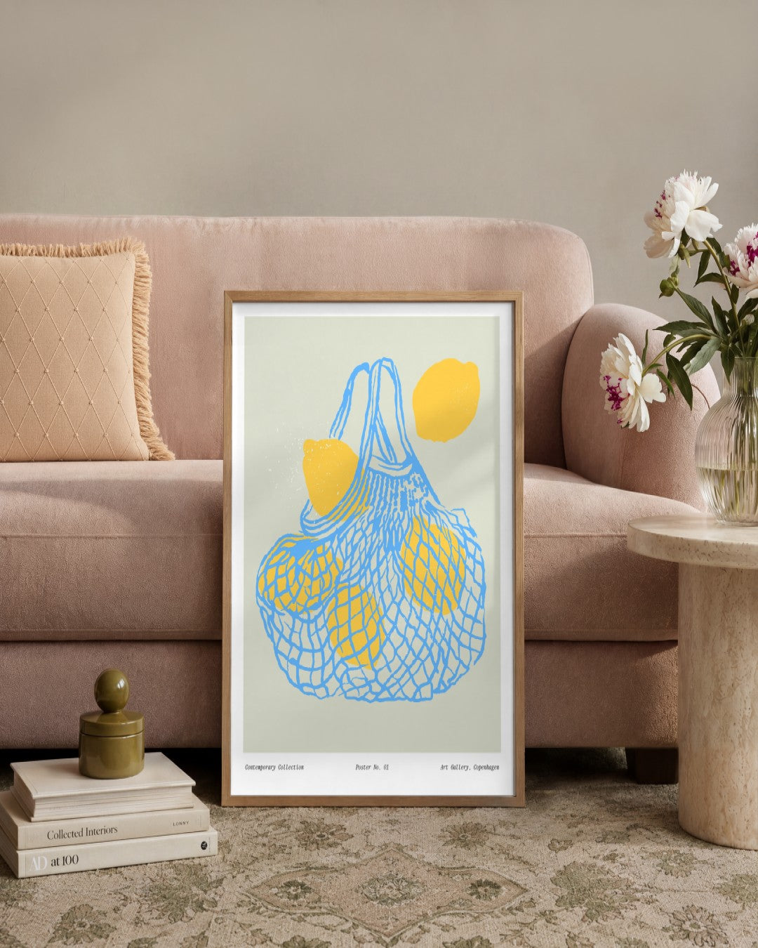 SENT Studio - Cravings Poster No. 1 - framed print in a styled room