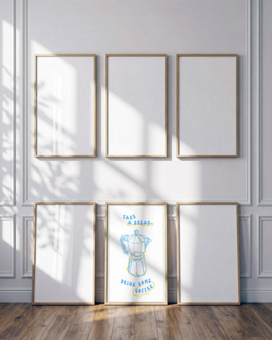 SENT Studio - Cravings Poster No. 39 - framed print in a styled room