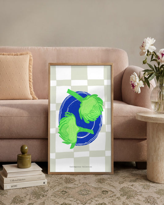 SENT Studio - Cravings Poster No. 27 - framed print in a styled room