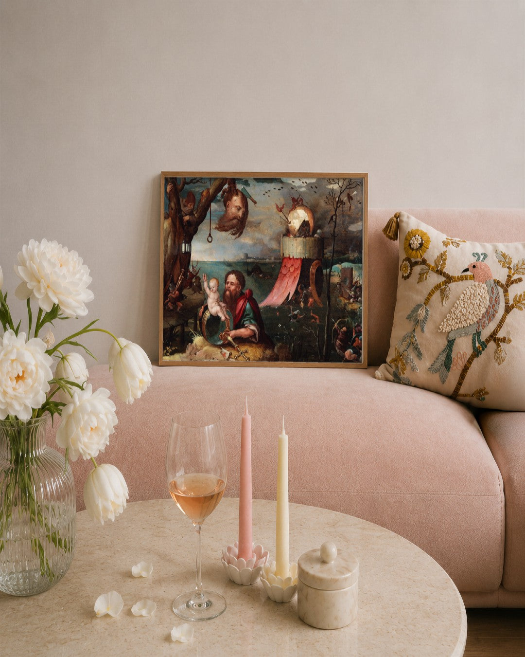 Renaissance Masters - Renaissance Masterpiece No. 393 - framed print in a styled room