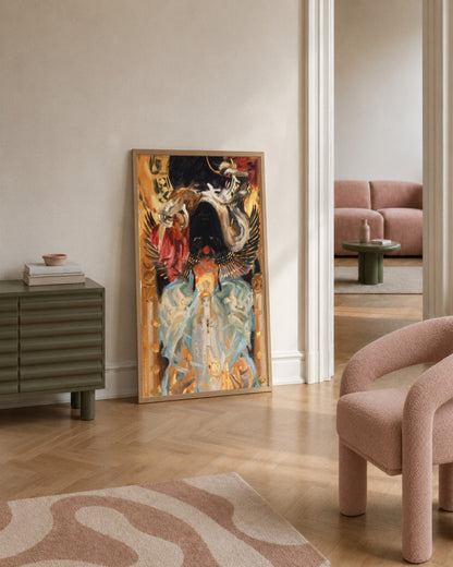 Renaissance Masters - Renaissance Masterpiece No. 367 - framed print in a styled room