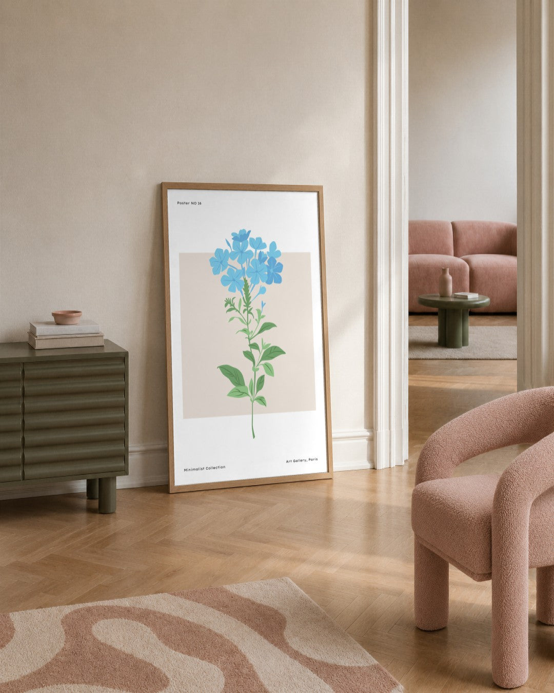 SENT Studio - Botanical Poster No. 46 - framed print in a styled room