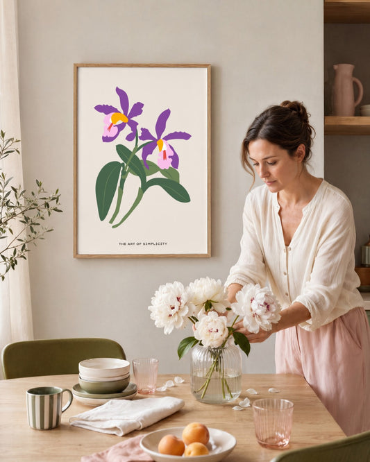 SENT Studio - Botanical Poster No. 32 - framed print in a styled room