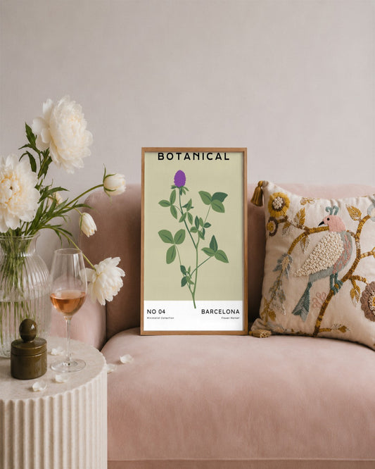 SENT Studio - Botanical Poster No. 29 - framed print in a styled room