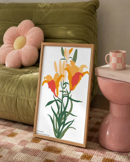 SENT Studio - Botanical Poster No. 54 - framed print in a styled room