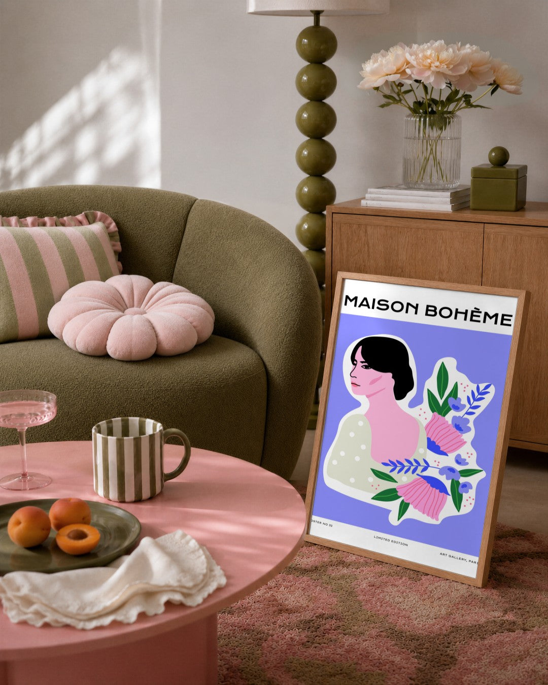 SENT Studio - Aesthetic Poster No. 32 - framed print in a styled room