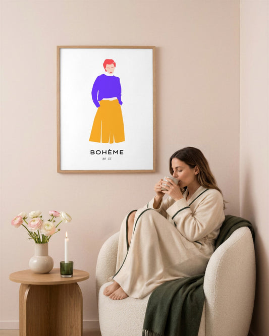 SENT Studio - Abstract Poster No. 32 - framed print in a styled room