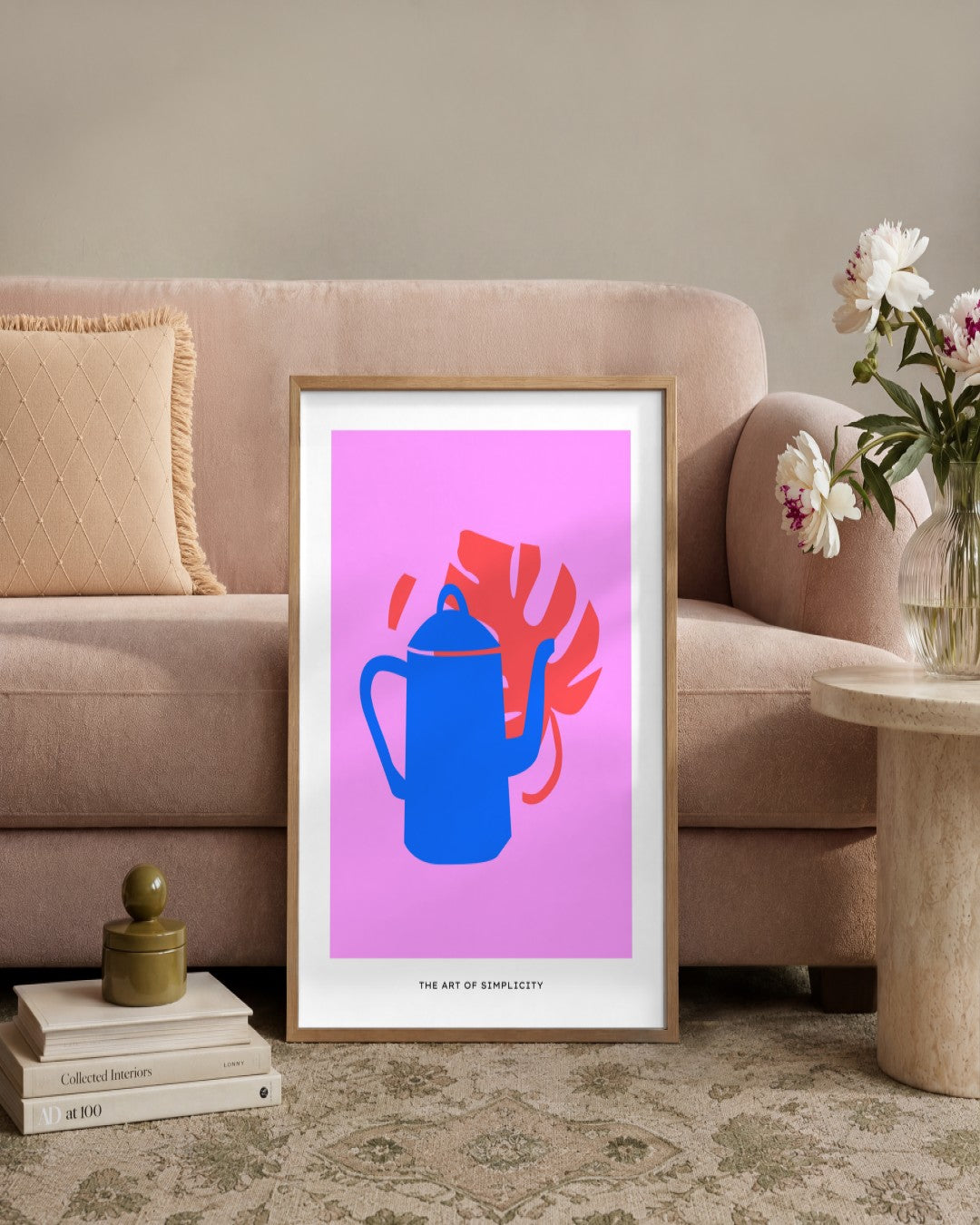 SENT Studio - Abstract Poster No. 15 - framed print in a styled room