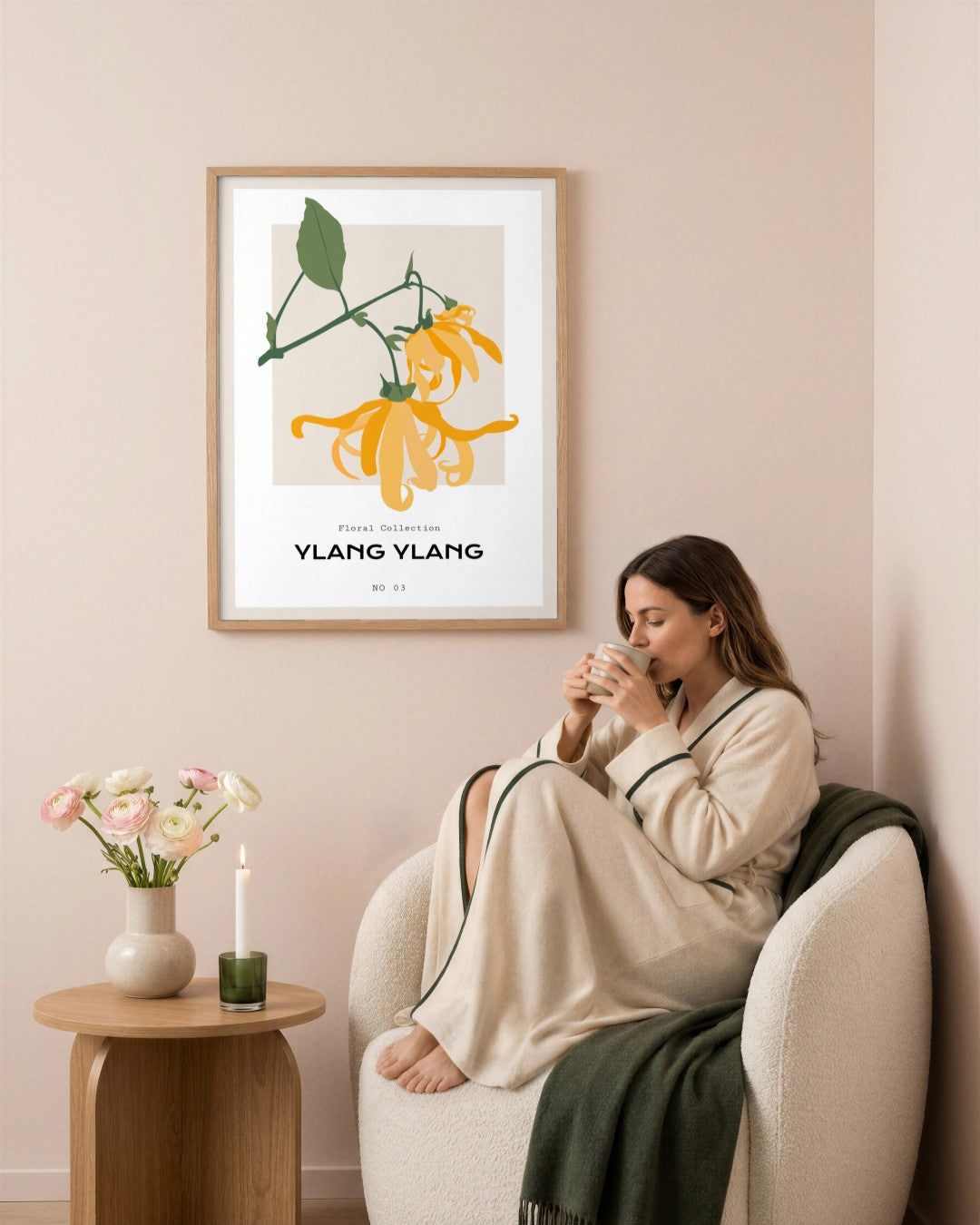 SENT Studio - Botanical Poster No. 67 - framed print in a styled room