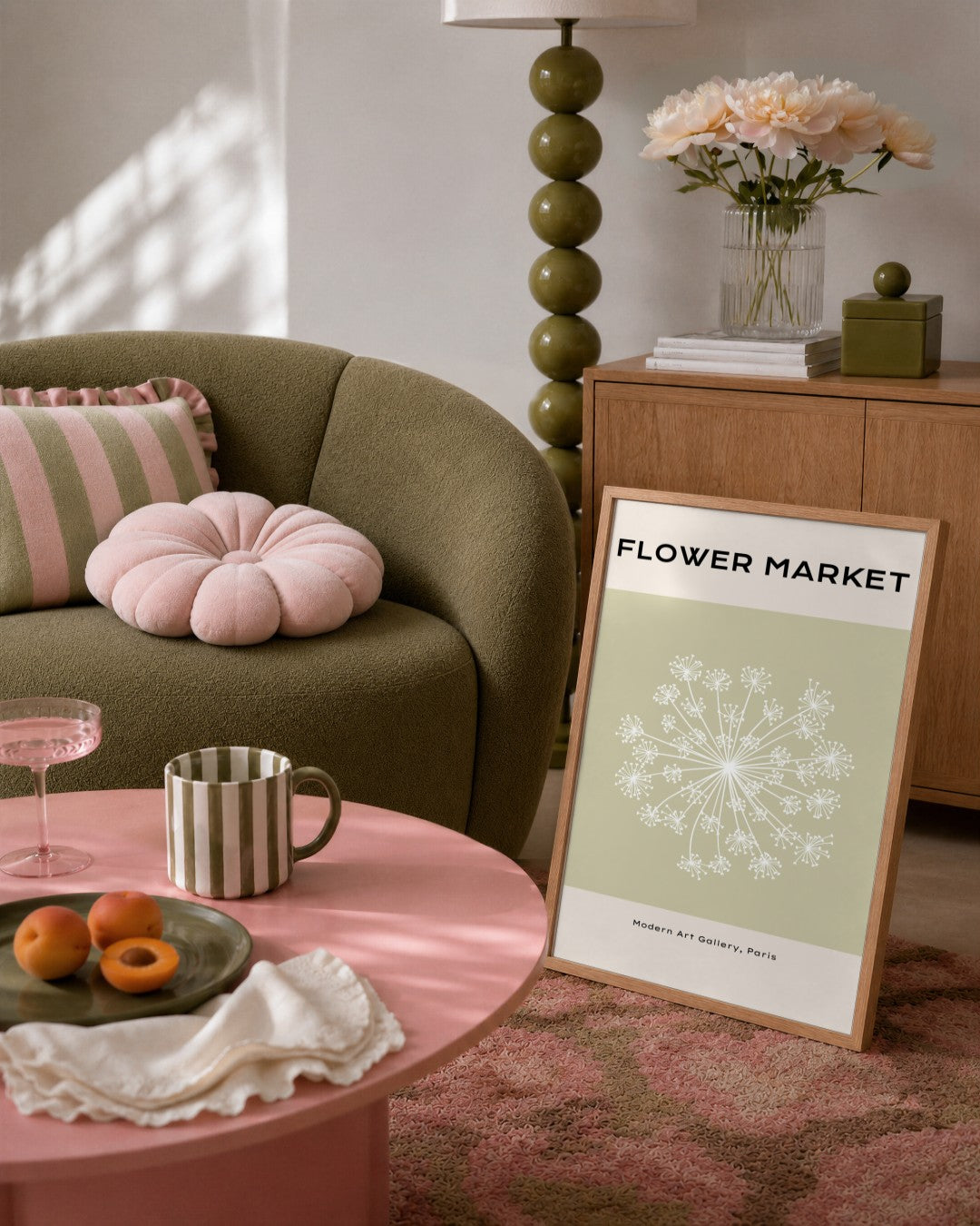 SENT Studio - Botanical Poster No. 41 - framed print in a styled room