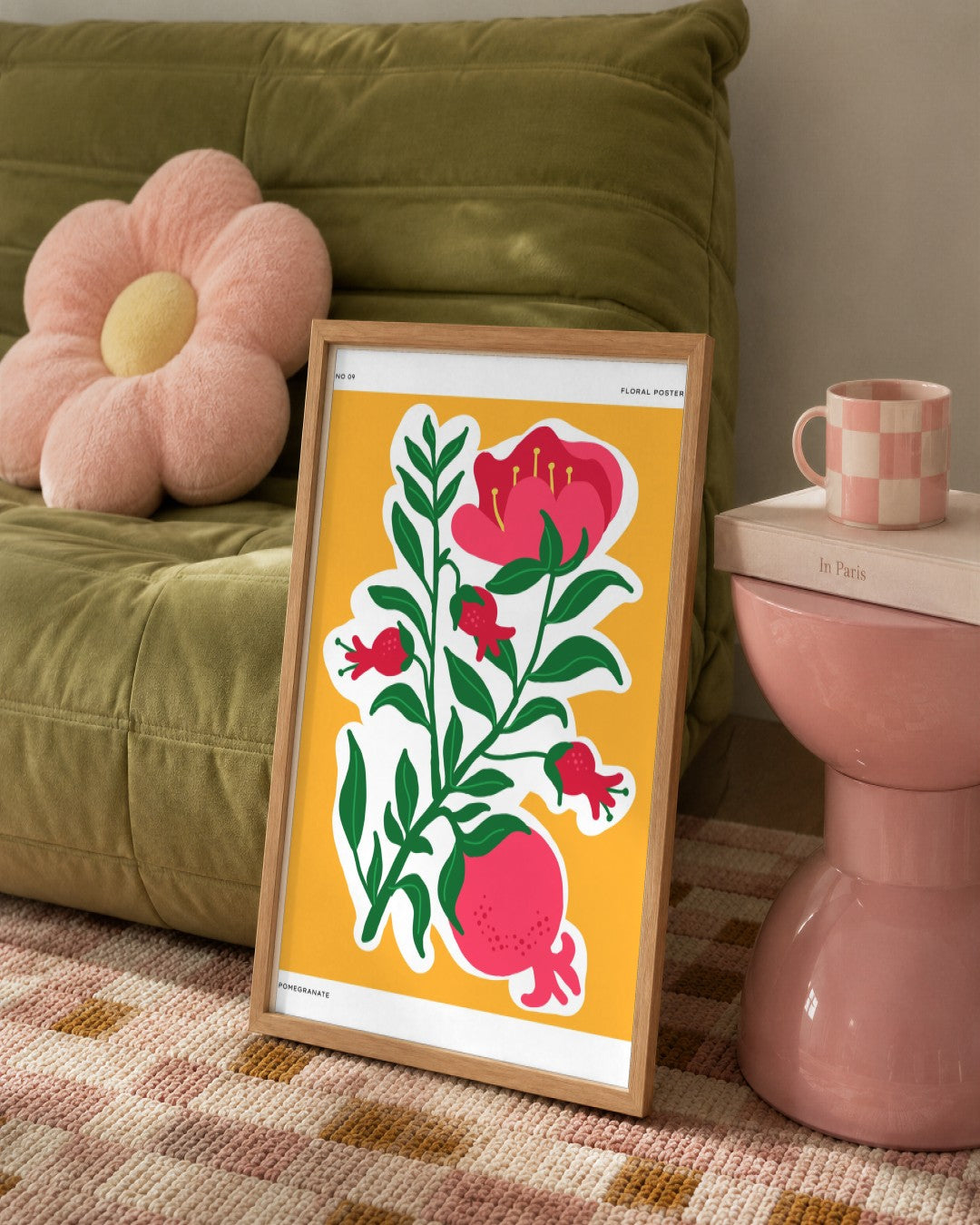 SENT Studio - Aesthetic Poster No. 9 - framed print in a styled room