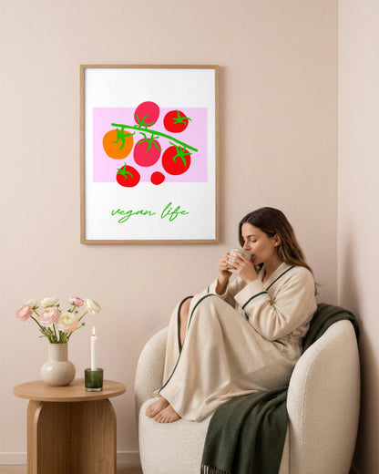 SENT Studio - Artistic Poster No. 54 - framed print in a styled room