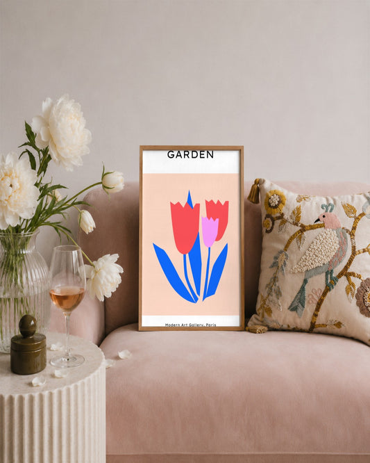 SENT Studio - Abstract Poster No. 31 - framed print in a styled room